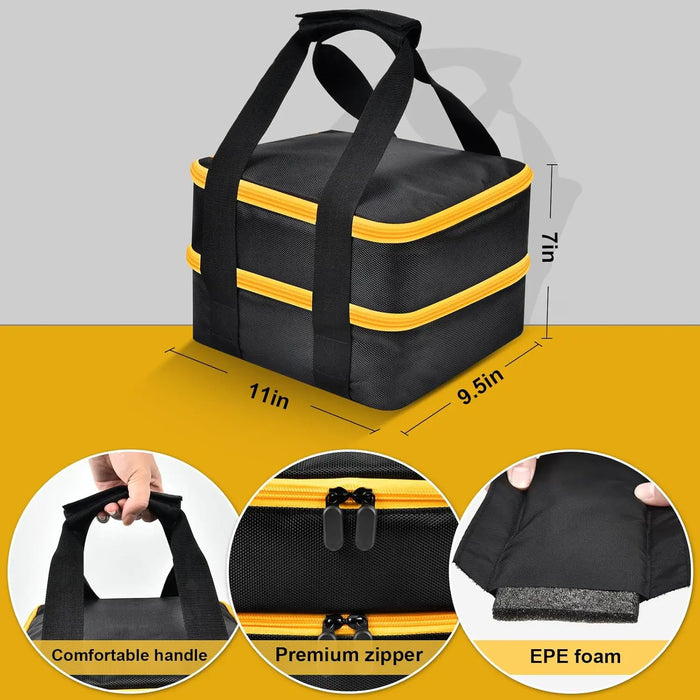 20V/18V/12V Battery Storage Bag For Dewalt/Milwaukee Charger Tool Batteries Carrying Case Box Only