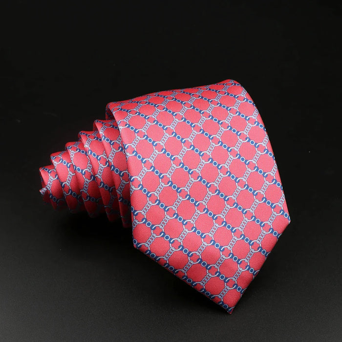 51 Styles Mens Silk Ties Jacquard Striped Plaid Floral 8cm