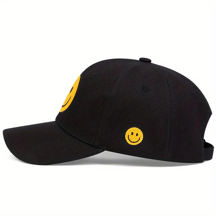 Adjustable Smiling Face Baseball Cap / Hat For Outdoor Wear