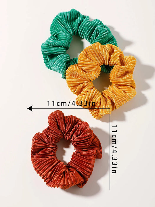 Pack Of 3 Soft Hair Scrunchies