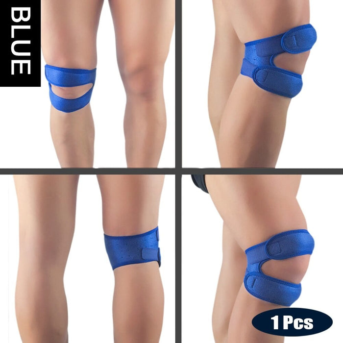 1Piece Adjustable Patella Knee Strap with Double Compression Pads