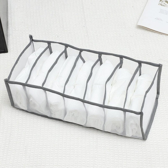 Foldable Underwear Pants Storage Box Nylon Drawer Panties Dormitory Storage Bra Finishing Breathable Mesh Bag