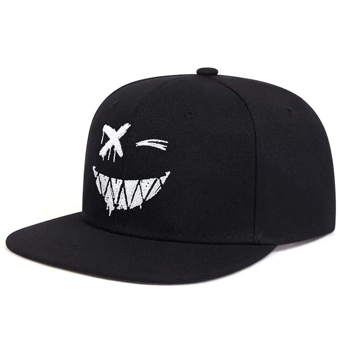 Ghost Expression Embroidered Baseball Cap / Hat