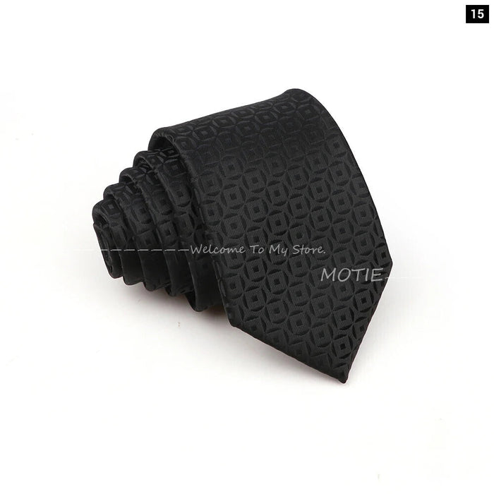 Blue Striped Necktie For Weddings And Parties