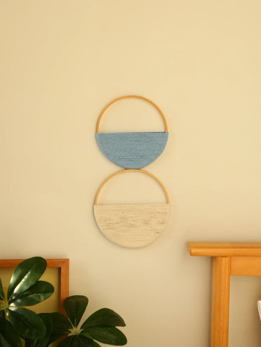 Pack Of 2 Macrame Wall Decor With Bamboo Circle