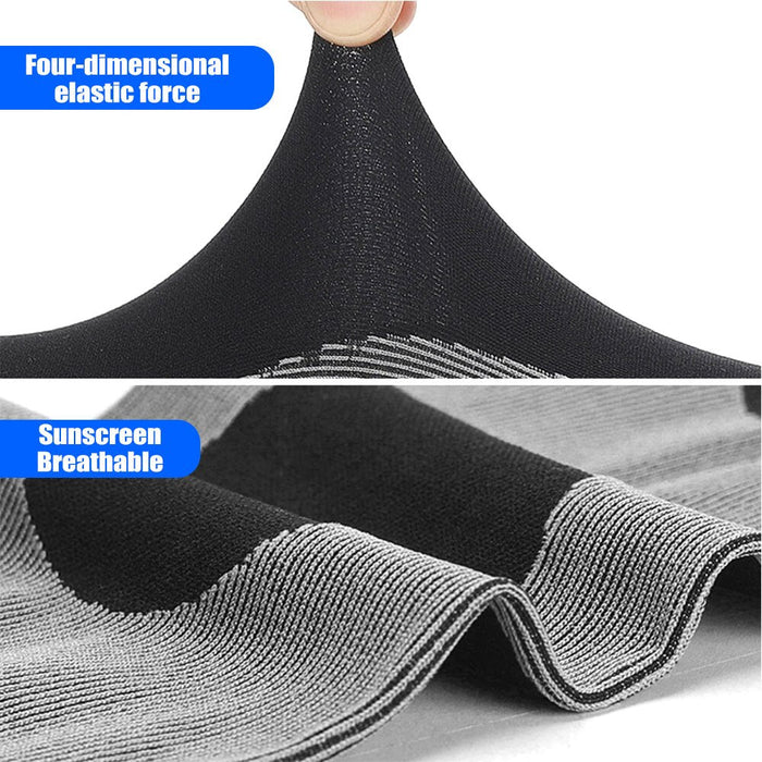 2Pcs/Pair Anti-UV Ice Silk Cooling Arm Sleeves For Cycling Driving Running