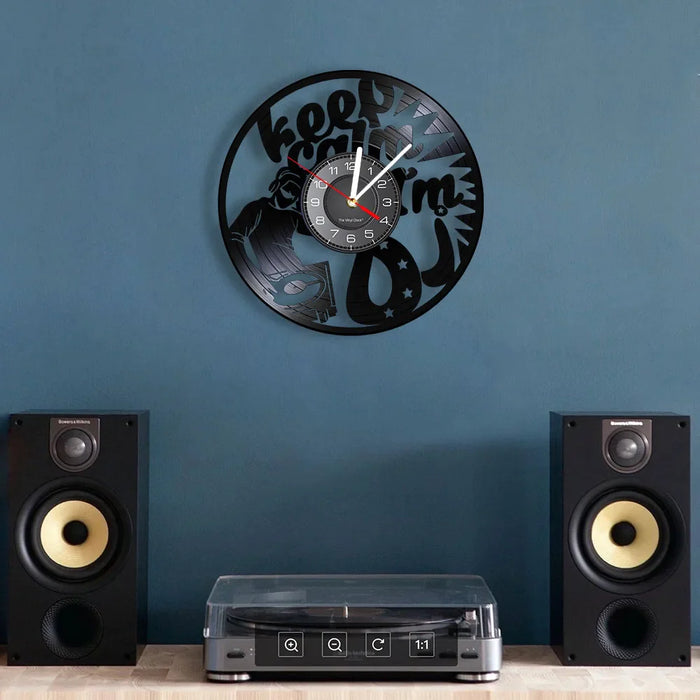 Personalized Dj Vinyl Record Wall Clock