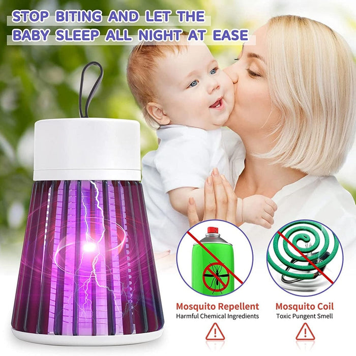 Electric Shock Mosquito Killer Lamp USB Fly Trap Zapper Insect Killer Repellent Bedroom Outdoor Anti Mosquito Trap