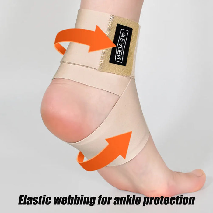 1 Pc Ultra Thin High-Elastic Adjustable Ankle Wrap For Running Football Tennis