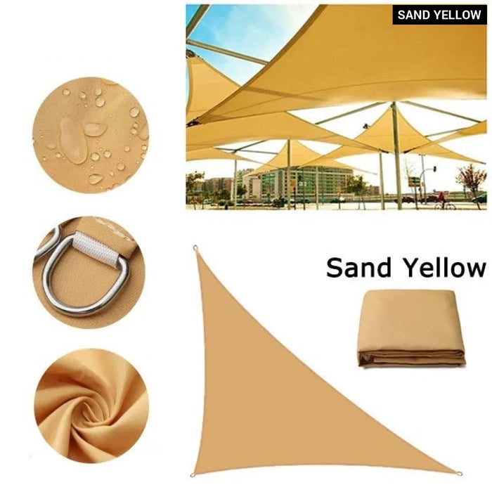 Waterproof Sun Shelter Triangle Sunshade Protection Outdoor Cover Garden Patio Pool Shade Sail Awning 420D