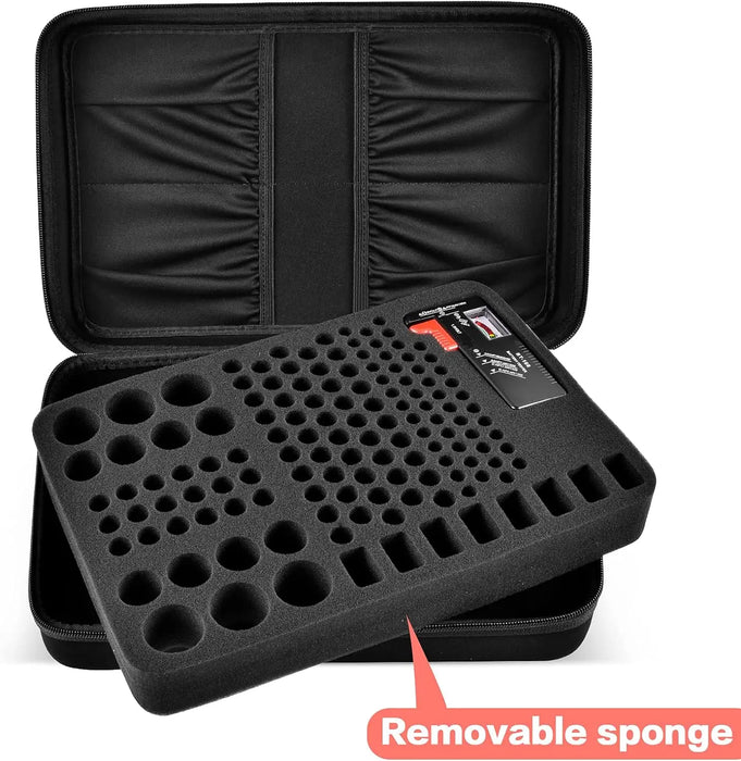 140 Battery Organizer Tester Carrying Case