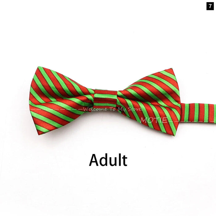 Christmas Bowtie Snowflake Pattern Polyester Parent-Child Wedding Party Accessories