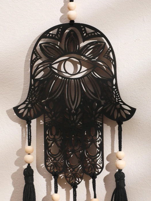 Boho Macrame Hamsa Hand Wall Decor