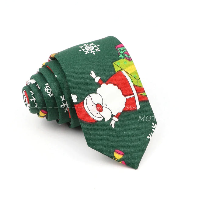 Christmas Cotton Ties For Men Festive Neckwear For Weddings Parties And Gifts