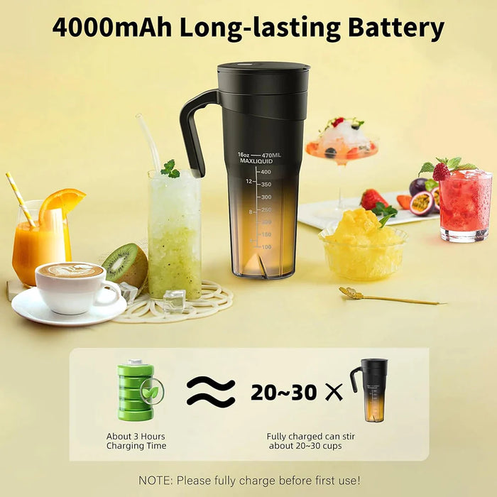 6 Blade Rechargeable Portable Juicer For Shakes And Smoothies