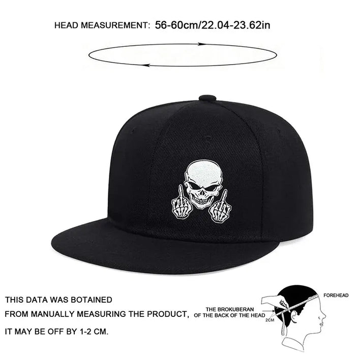 Adjustable Skeleton Finger Baseball Cap / Hat