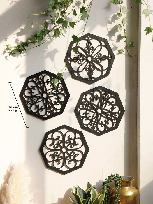 Boho Wooden Wall Decor Set