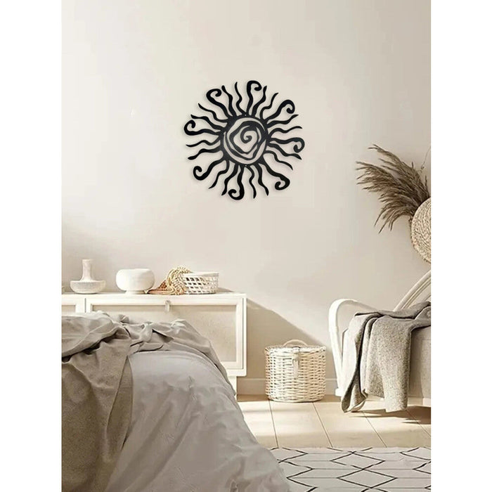 Boho Sun Wood Wall Decor