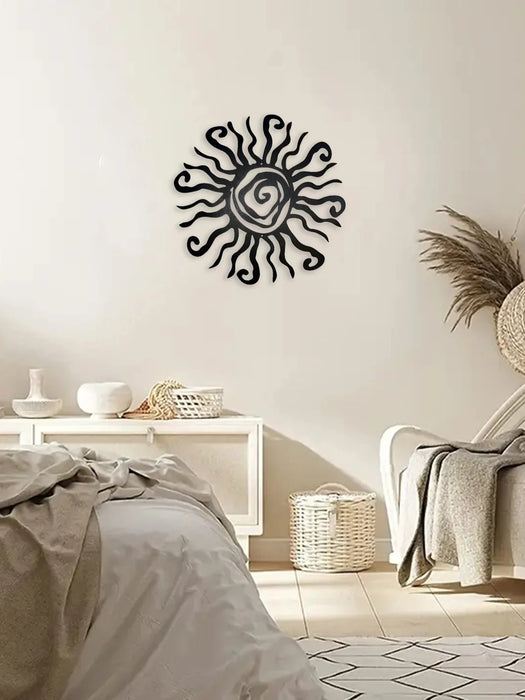 Boho Sun Wood Wall Decor