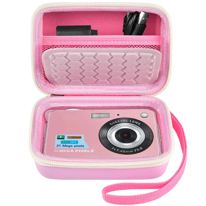 Camera Case For Abergbest/Kodak/Canon 21Mp 2.7 Lcd Rechargeable Hd