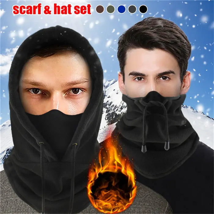 Windproof Winter Cycling Cap Warm Balaclava Hood For Outdoor Activities