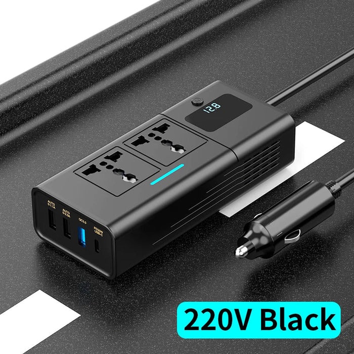 200W Car Inverter With Pd Qc3.0 And 4Usb Ports