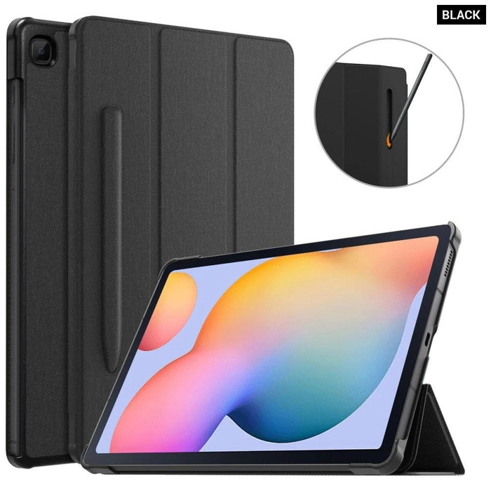 Case for Samsung Galaxy Tab S6 Lite 10.4 2022/2020(SM-P610/P613/P6150） Slim Tri-Fold Cover with Auto-Wake/Sleep& Pen Holder