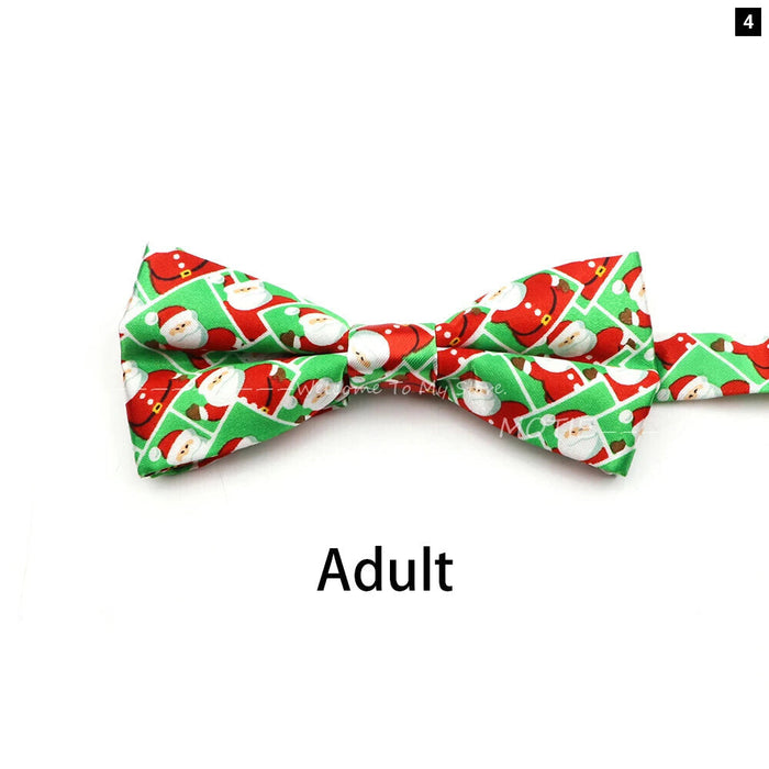 Christmas Bowtie Snowflake Pattern Polyester Parent-Child Wedding Party Accessories