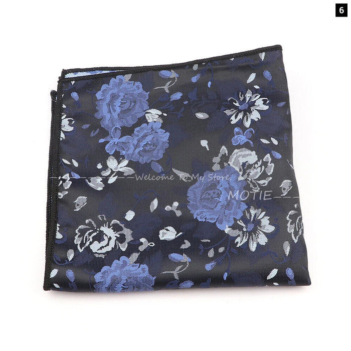 Blue Paisley Pocket Square For Daily Wear And Business Parties