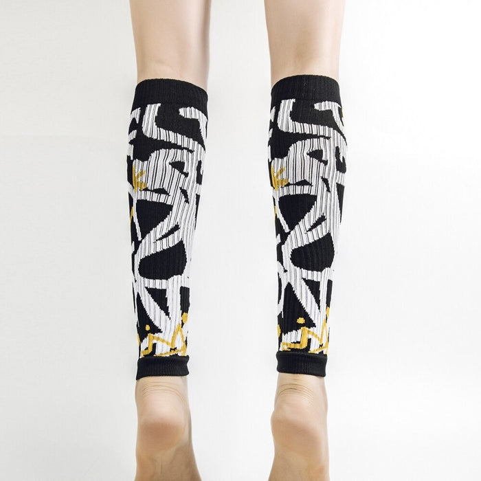 2Pcs/Pair Sports Graffiti Calf Socks for Men Women