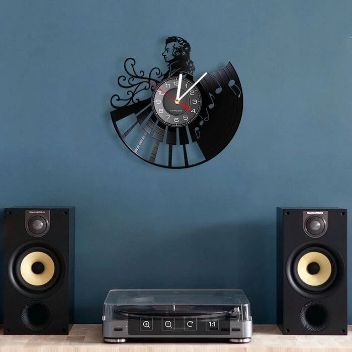 Mozart Vinyl Record Wall Clock