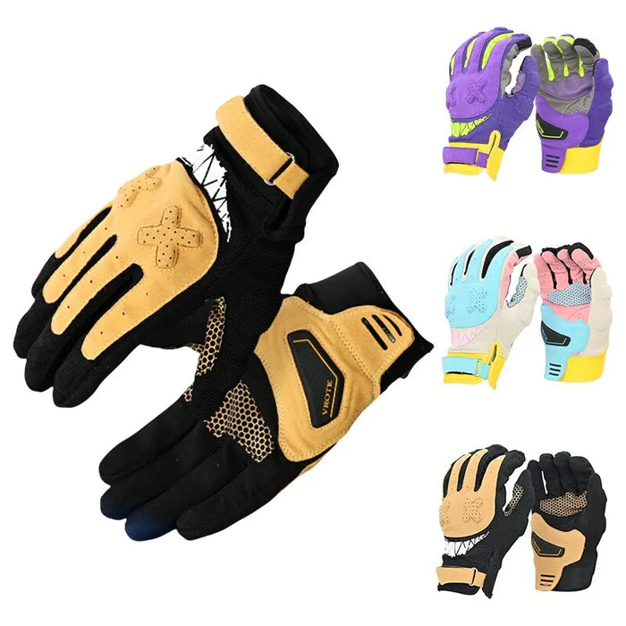 Macaron Touch Screen Motorcycle Gloves