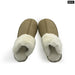 Winter Minimalist Warm And Thick White Plush Womens Slippers