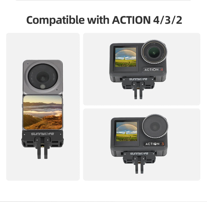 For Dji Osmo Action 4/3/2 Foldable Quick-release Plate