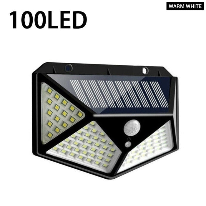 Led Solar Wall Lamp Four Side Light Solar Induction Lamp Human Courtyard Wall Lamp Waterproof Stair Outdoor Lamp