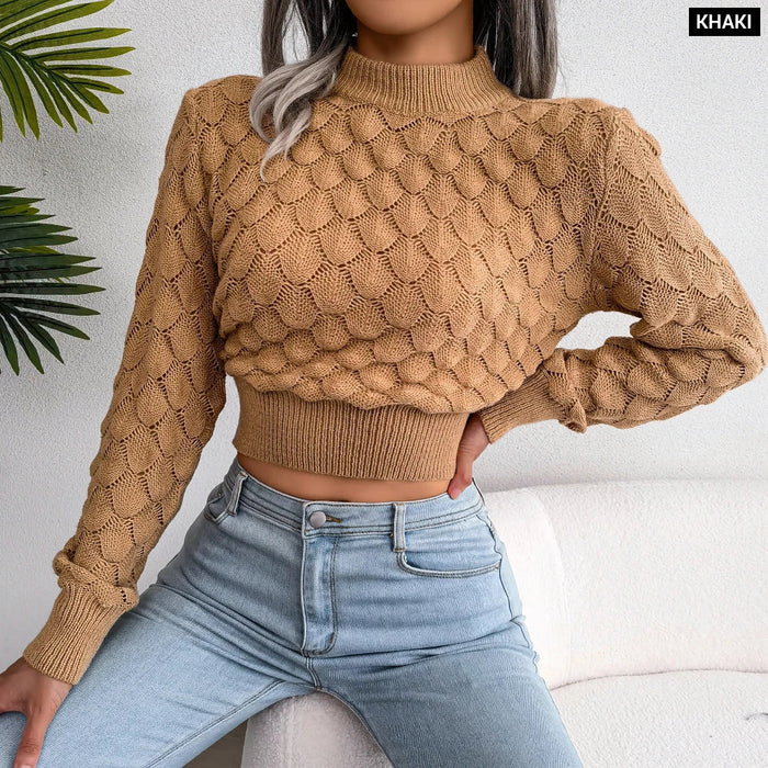 Knit Pullover With Hollow Sleeves