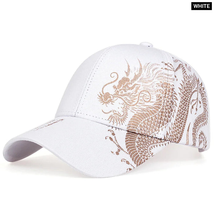 Dragon Print Snapback Cap / Hat For Outdoor Wear