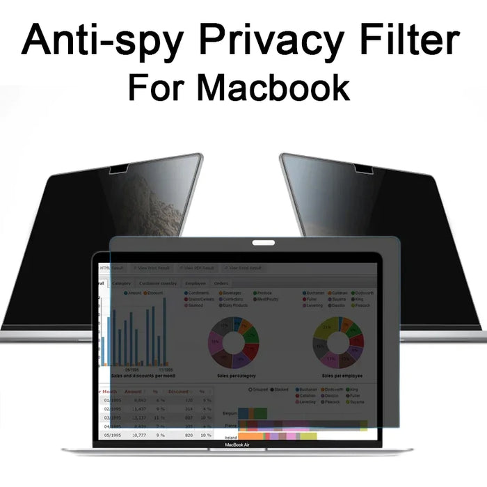 Privacy Screen Protector For Macbook Air Pro 13 15 16 Anti Peek Anti Spy Anti Glare Film