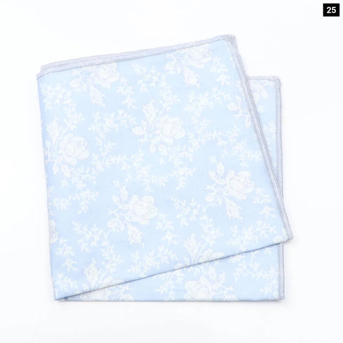 Colourful Floral Cotton Handkerchief For Weddings And Parties