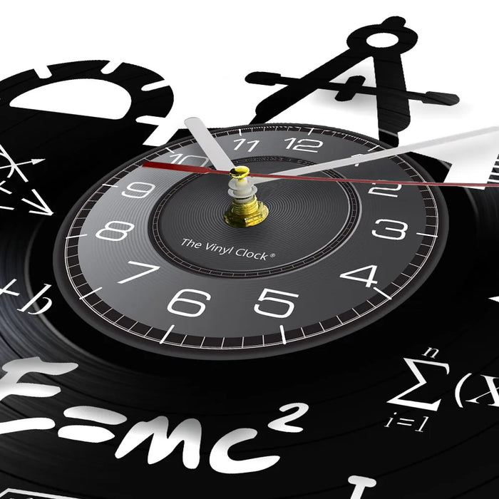 Math Formula Vinyl Record Wall Clock