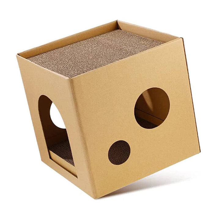 Cat Cardboard House Indoor Scratching Box