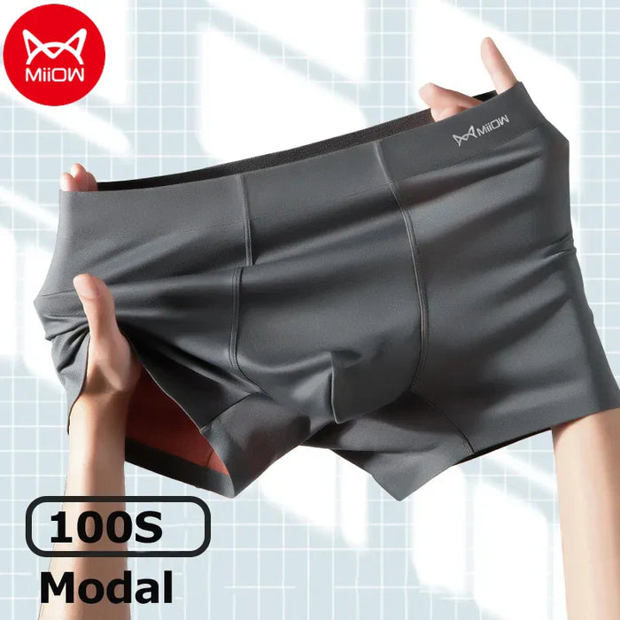 Pack Of 3 Modal Silk Antibacterial Boxer Shorts For Men