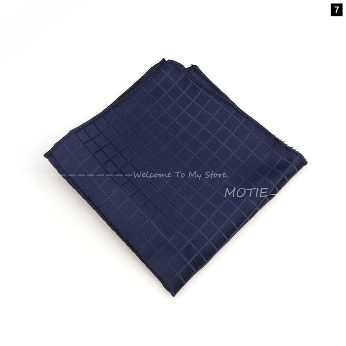 Purple Striped Handkerchief Mens Tuxedo Accessory