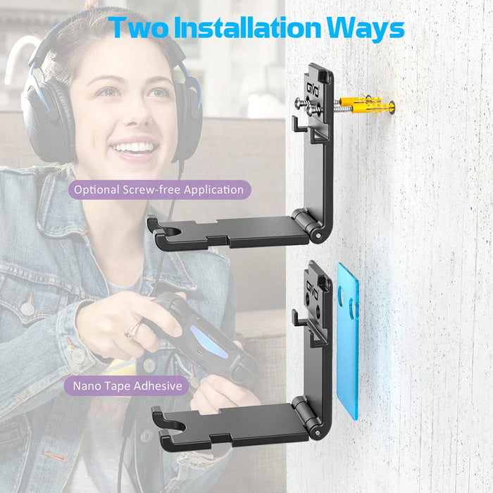 Rotatable Headphone Wall Mount Pack Of 1/2