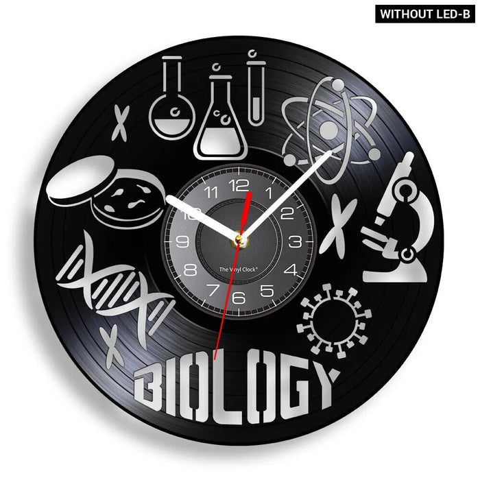 Chemistry Vinyl Record Wall Clock