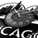 Chicago Skyline Vinyl Record Wall Clock