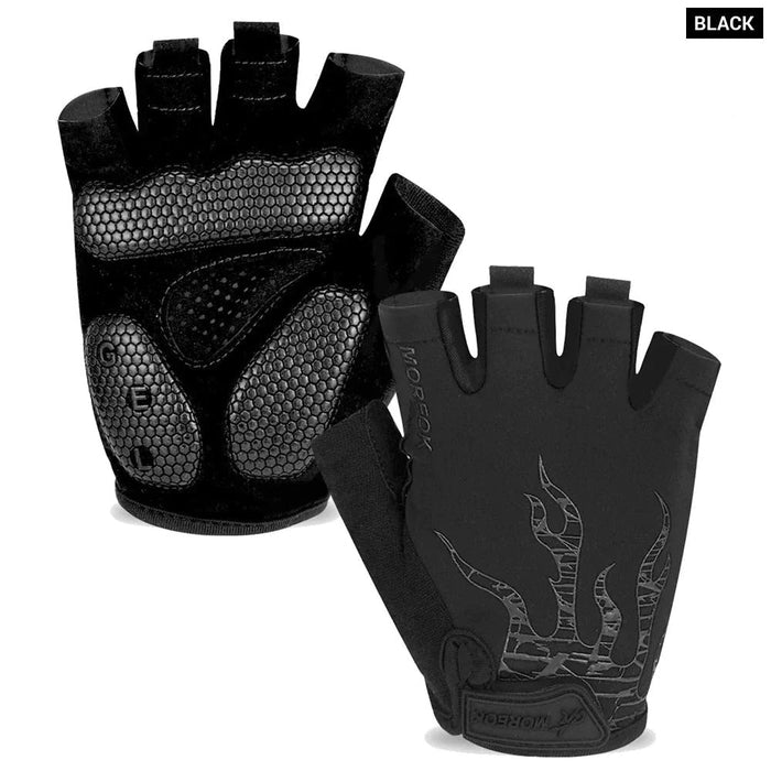 1 Pair Non-Slip Breathable Gel Pad Biking Gloves For Men Women