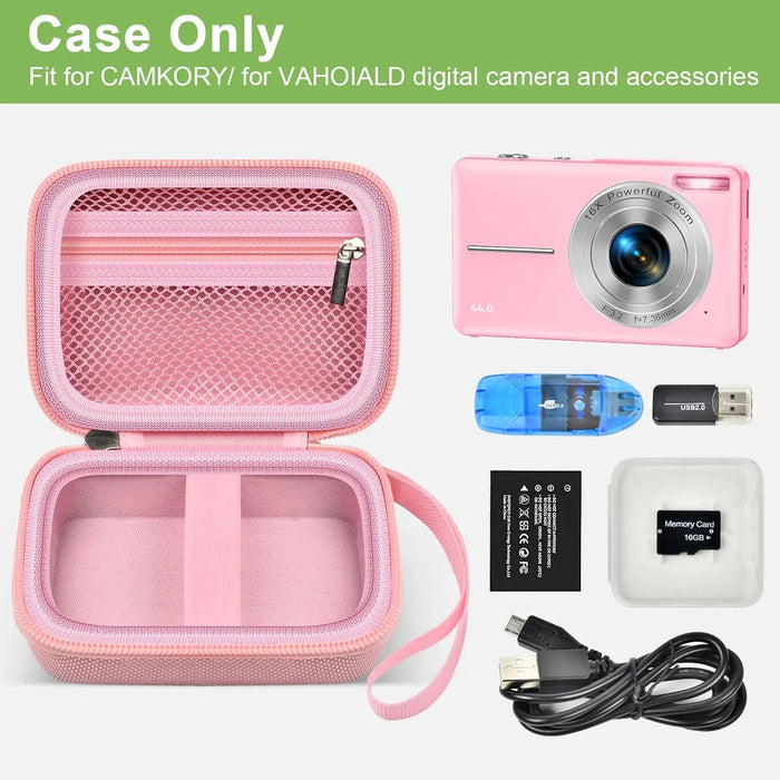 Compact Camera Case For Vahoiald Fhd 1080P Camkory Kodak Pixpro Fz45Bk Vlogging 16Mp Compatible