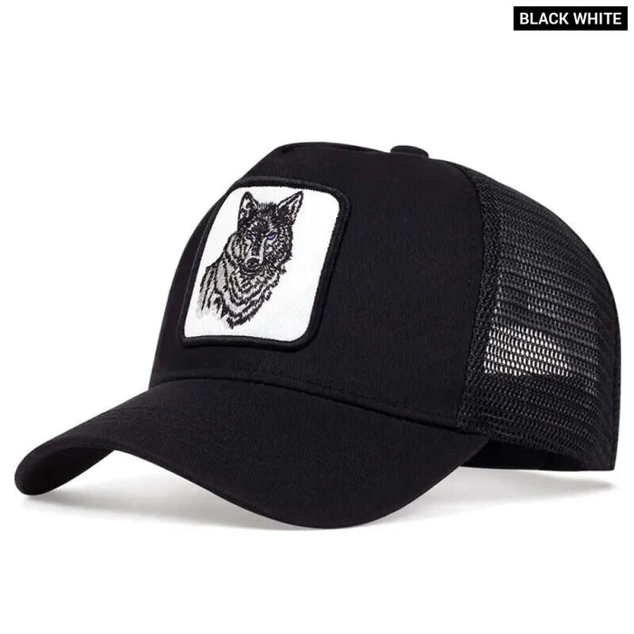 Wolf Embroidered Baseball Cap / Hat For Outdoor Sun Protection