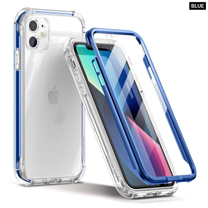 Iphone 11 Case Full Body Protection With Built In Screen Protector Shockproof Rugged Cover 6.1